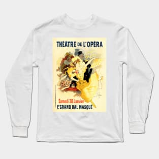Paris Opera France THEATRE DE L' OPERA Paris Art Nouveau Poster by Jules Cheret Long Sleeve T-Shirt